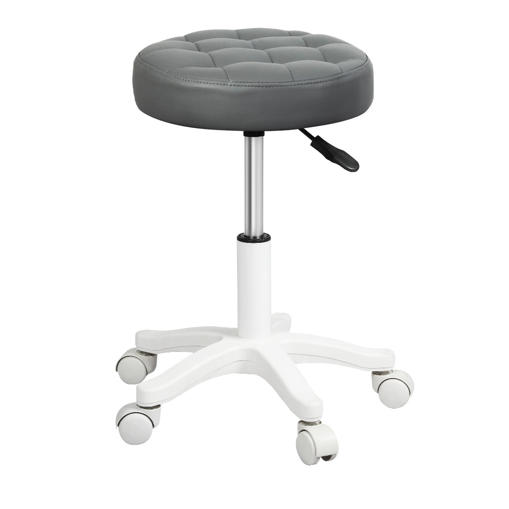 Rolling Bar Stool Grey