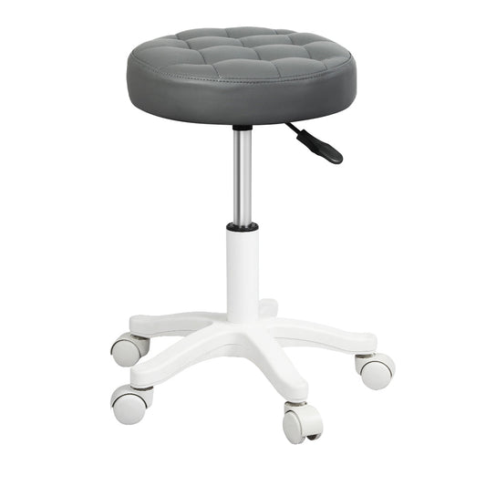 Rolling Bar Stool Grey