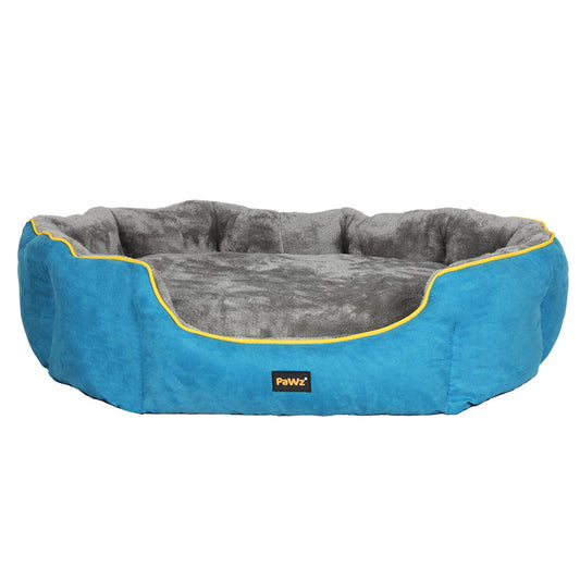 Pawz Electric Pet Heater Bed Heated M Blue Medium