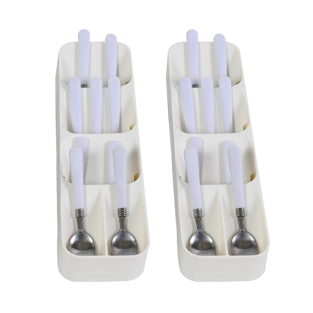 2X Cutlery Organizer Drying Tray For Kitchen Sink Storage Practical Design
