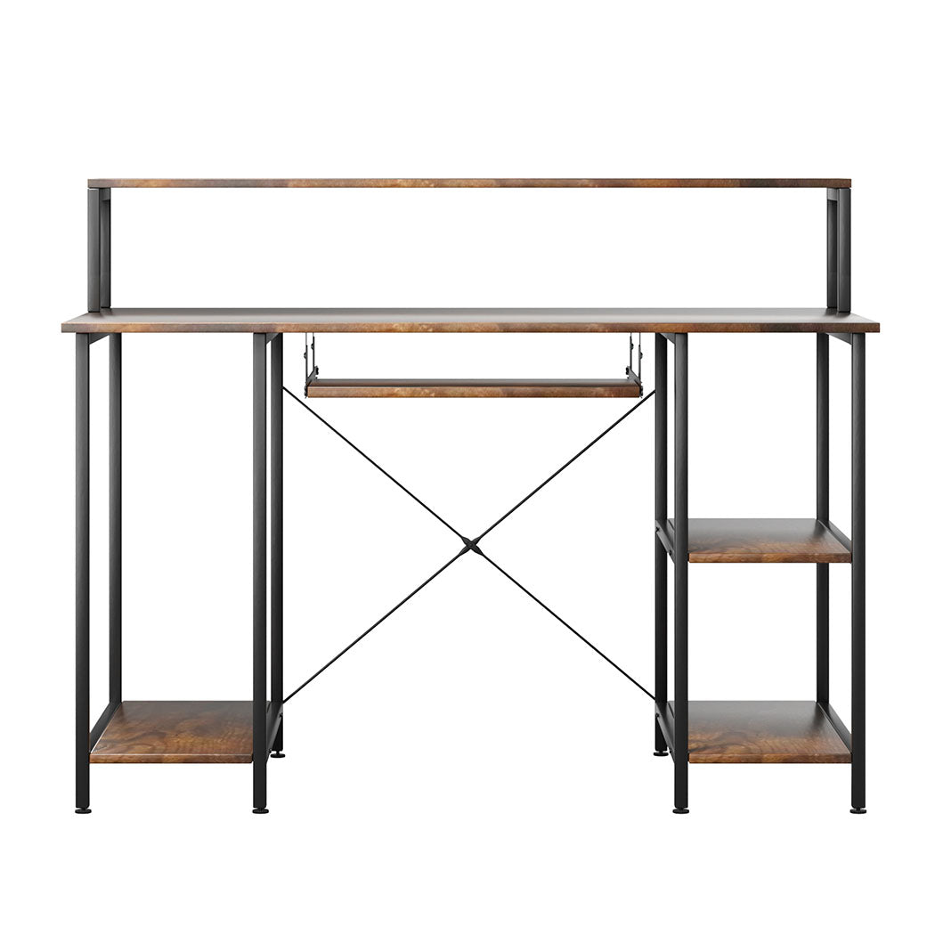 Office Gaming Computer Desk Brown