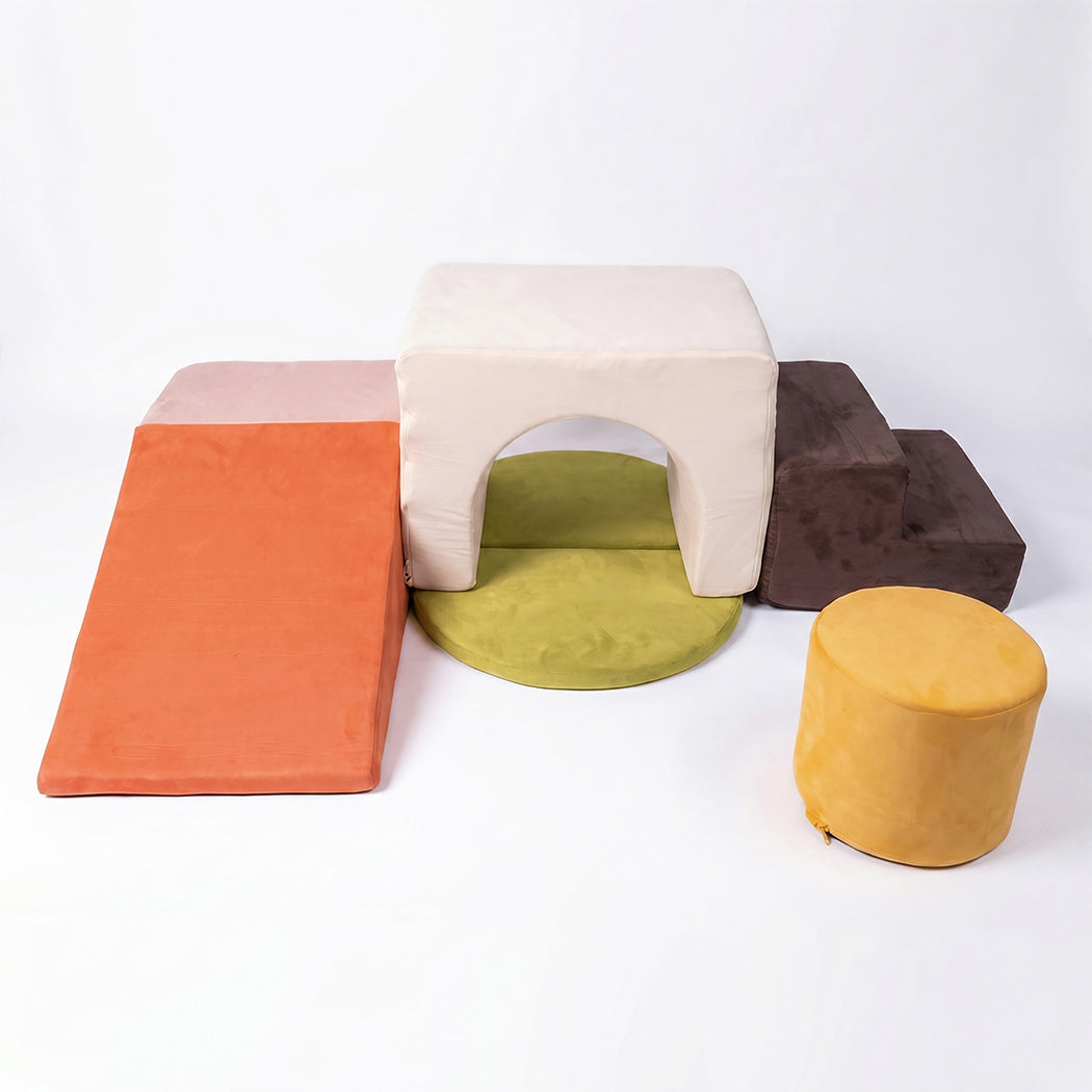 Bopeep 7 Piece Kids Climbing Foam Blocks Playset For Toddlers