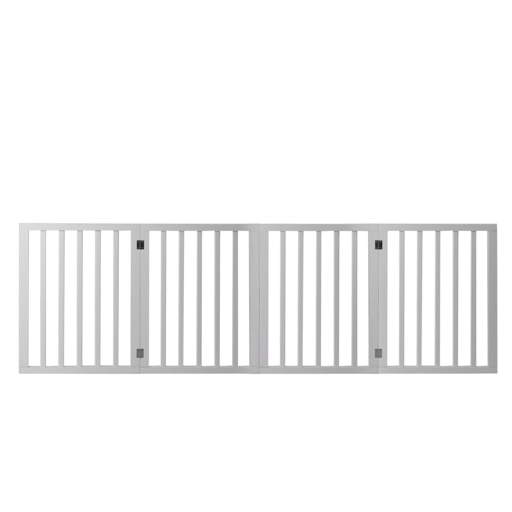 Pet Gate Dog Fence Retractable White 185Cm X 60.5Cm 1.8Cm