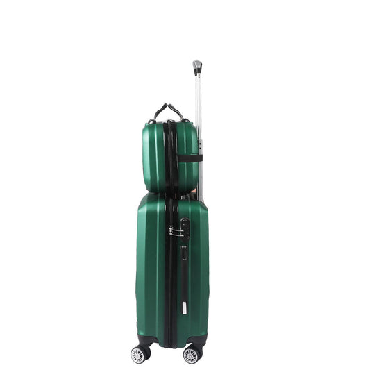 Slimbridge 2Pcs 20"Travel Luggage Set Green