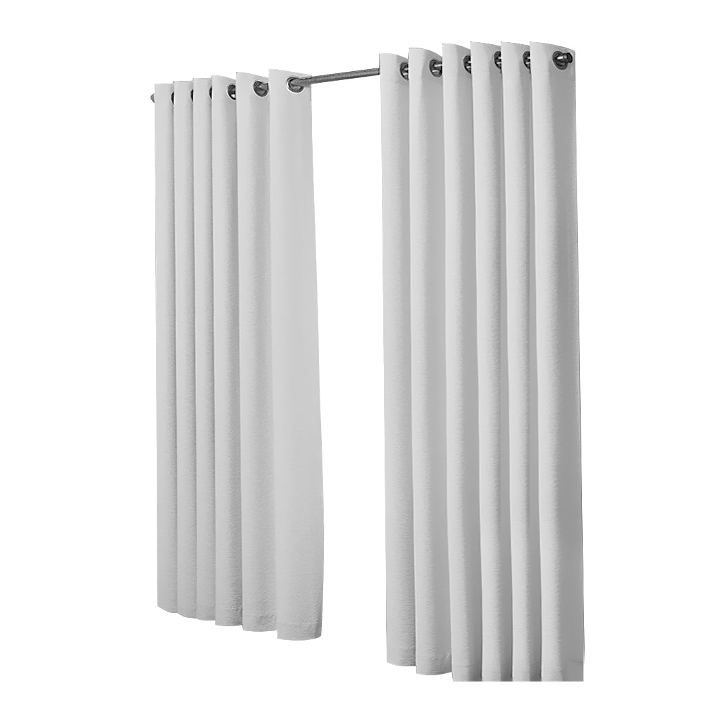 1 Sets of Hod Health & Home 1 Sets Of 2X Blockout Curtains Panels 3 Layers Grey