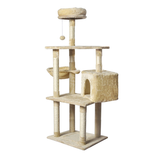 Pawz Cat Tree Toy Scratching Post Scratcher Beige