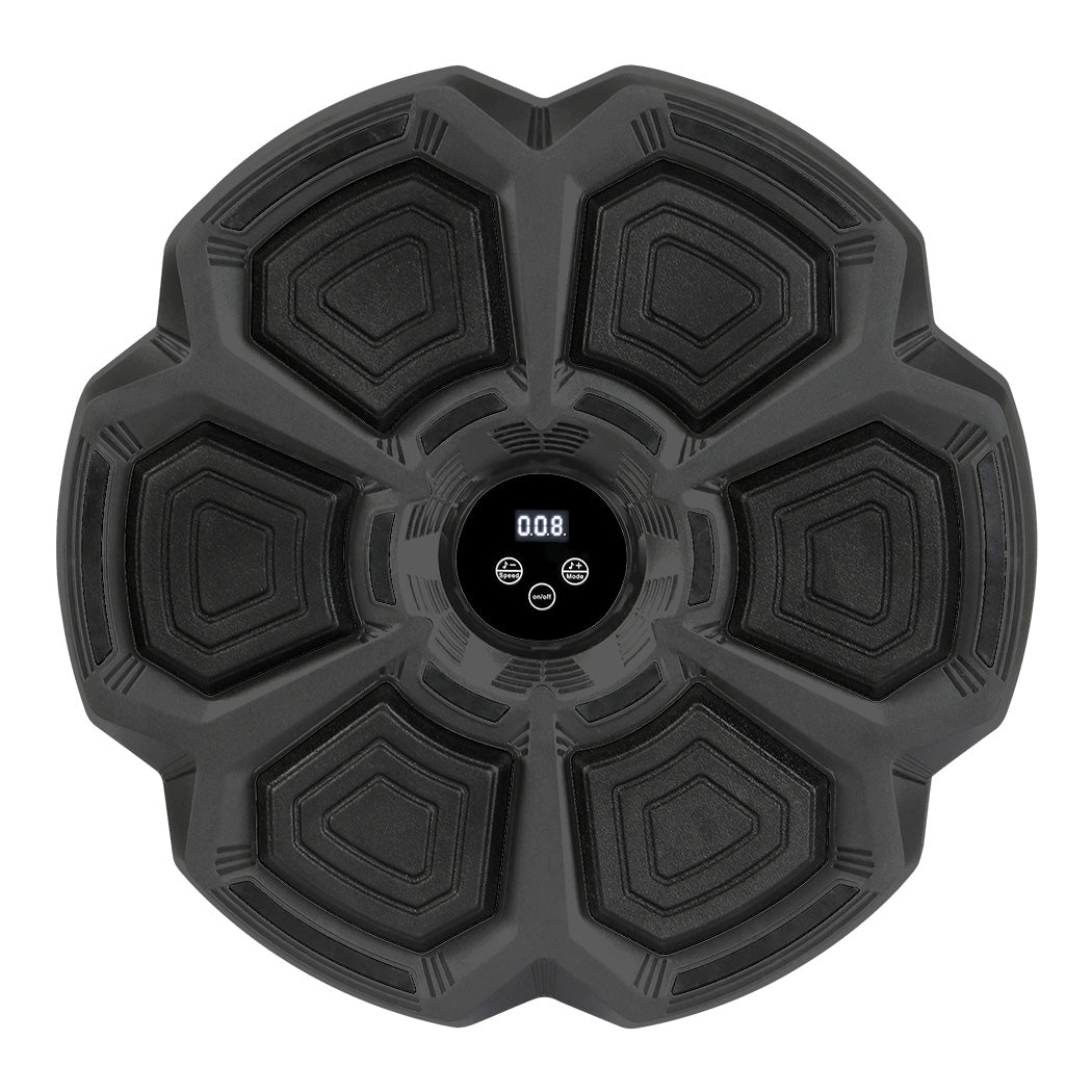 Centra Punching Box With 8Oz Boxing Glove Wall Mounted Smart Music Trainer Black