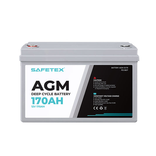 Safetex 12V 170Ah Agm Deep Cycle Lead