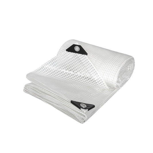 Tarp Tarpaulin 200Gsm Camping 6.1M X 7.3M Clear