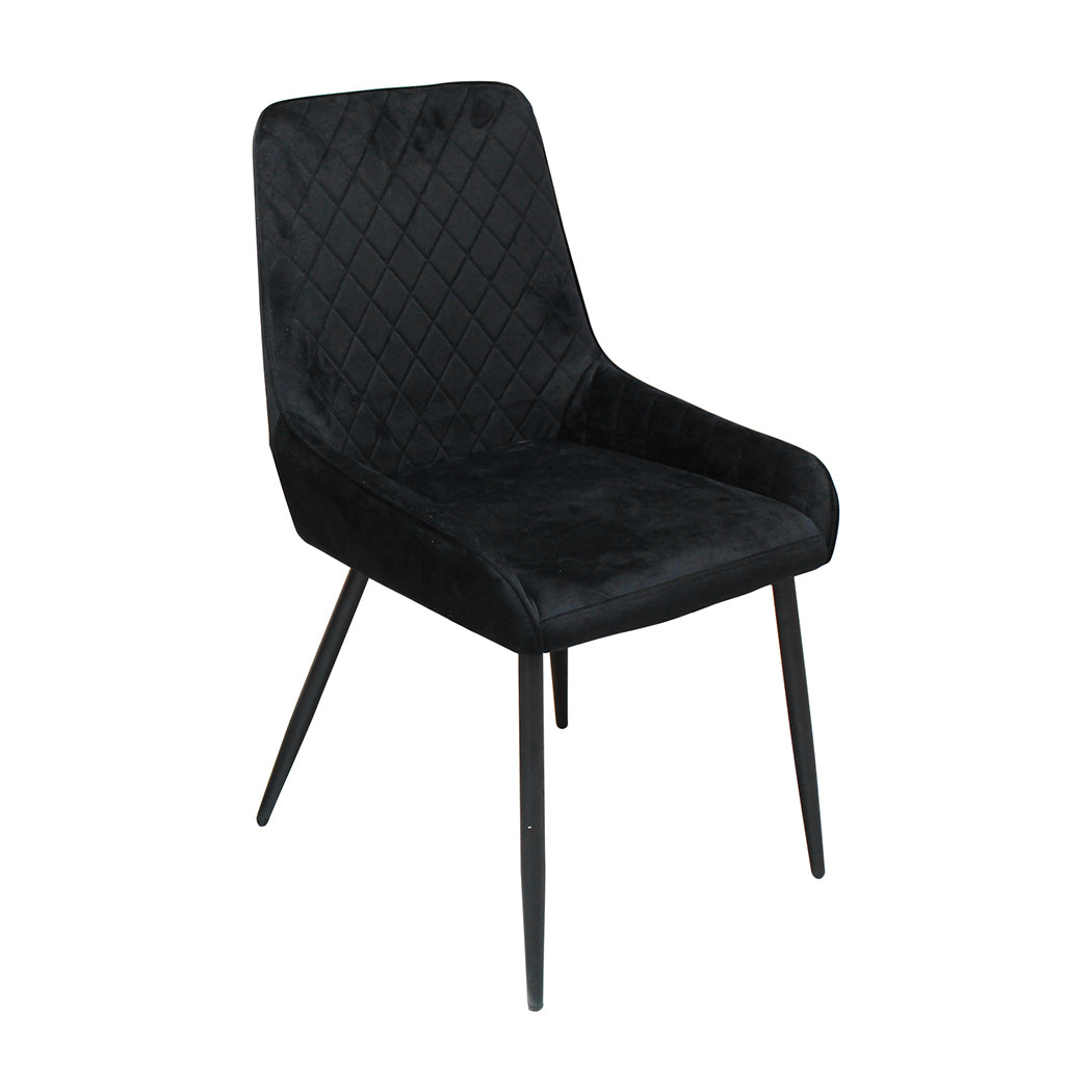 Dining Chairs X 8 Padded Seat Soft Velvet