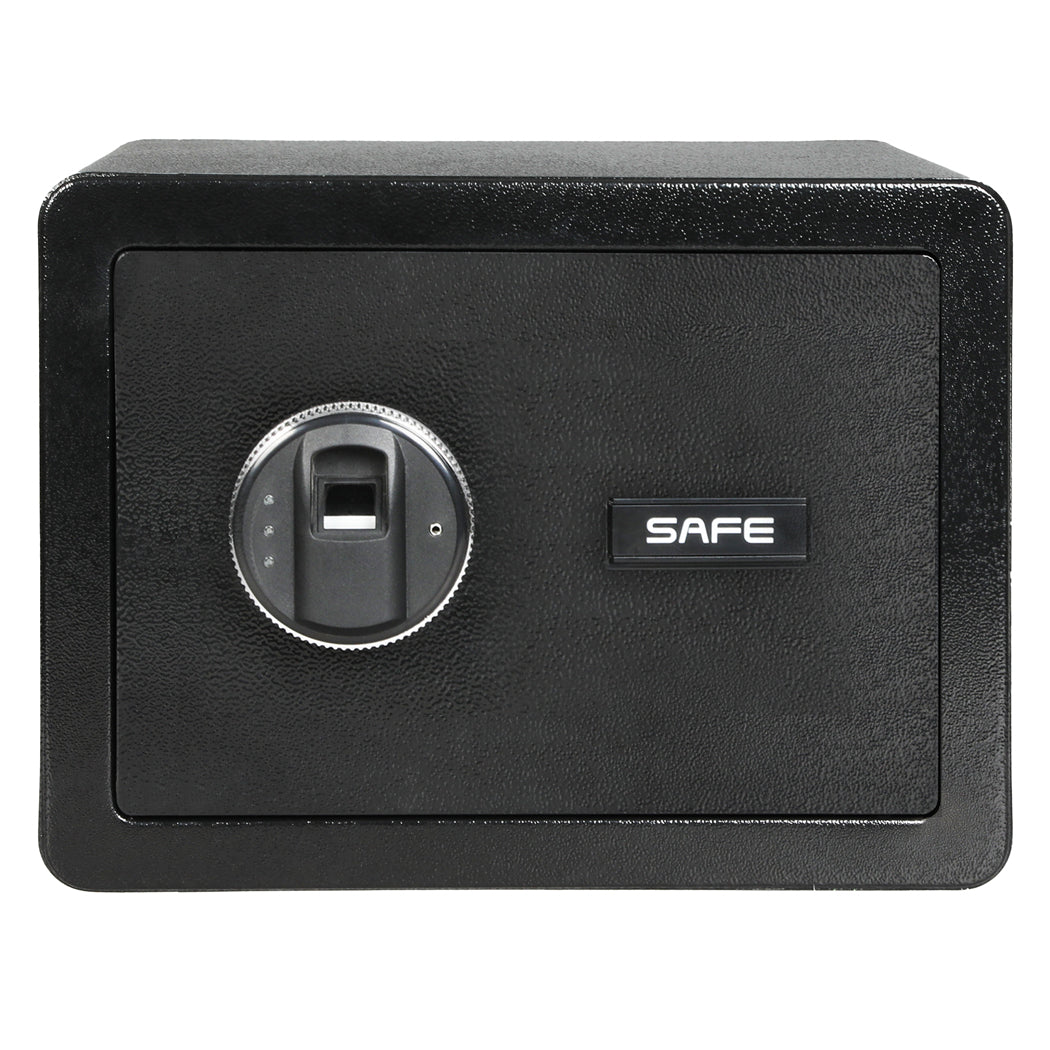 13.8L Digital Security Safe Box Fingerprint Key Lock Valuables Cash Documents