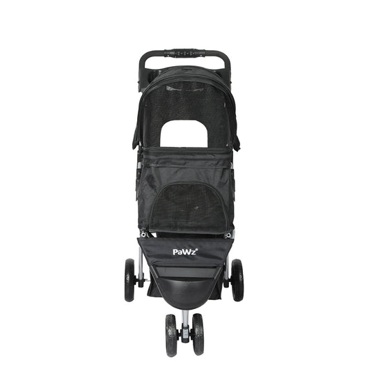 Pawz Large Pet Stroller Dog Cat Carrier Black