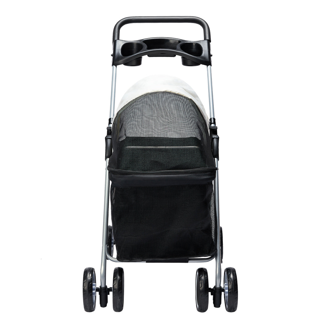 Pawz Large Pet Stroller Dog Cat Carrier Black