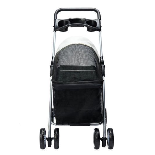 Pawz Large Pet Stroller Dog Cat Carrier Black