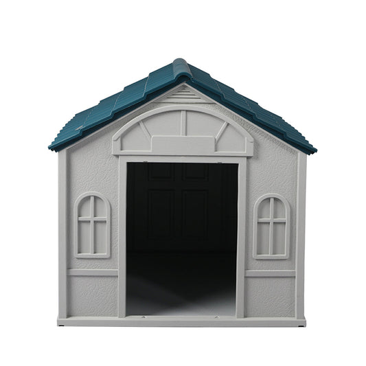 Pawz Dog Kennel Outdoor Indoor Pet Plastic L Blue