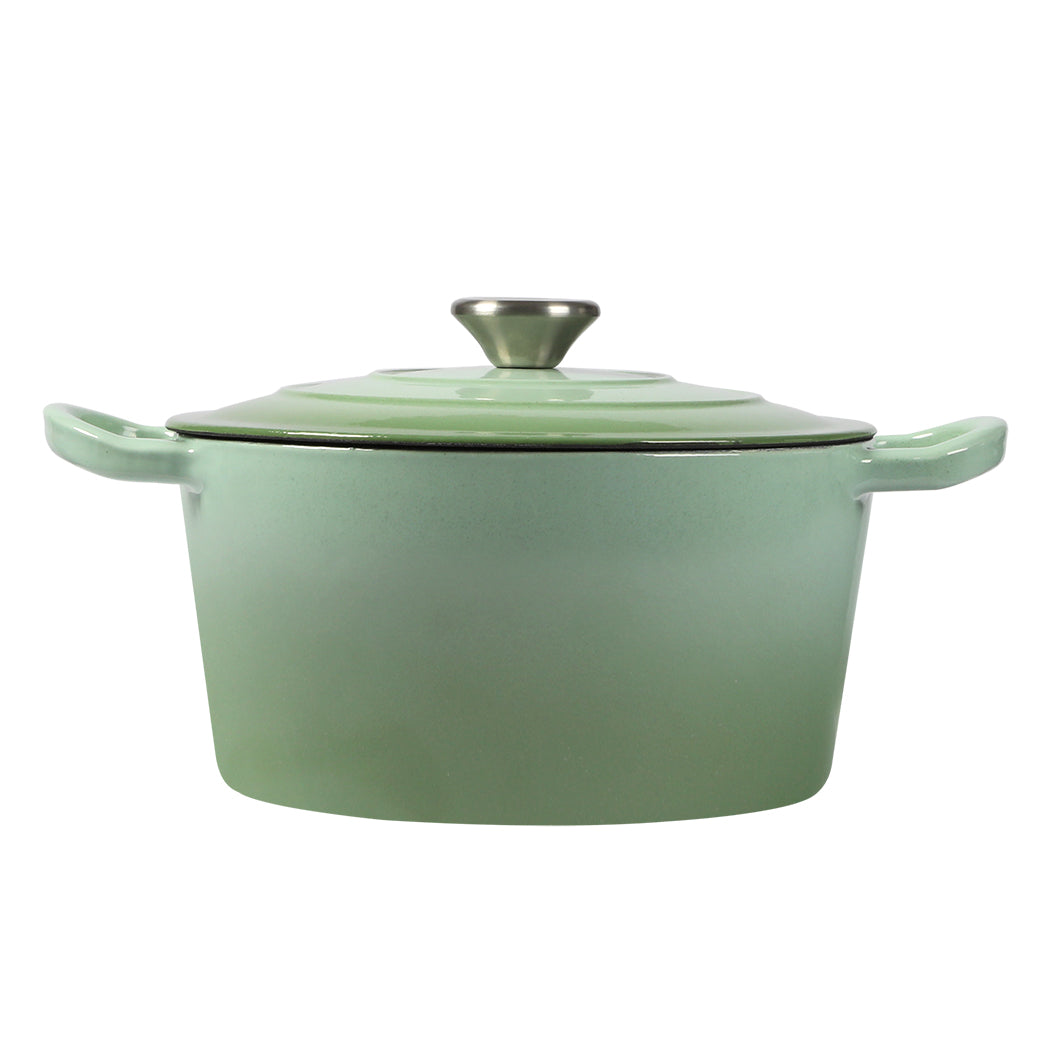 Toque 4L Enamel Dutch Oven Pot Cookware Green