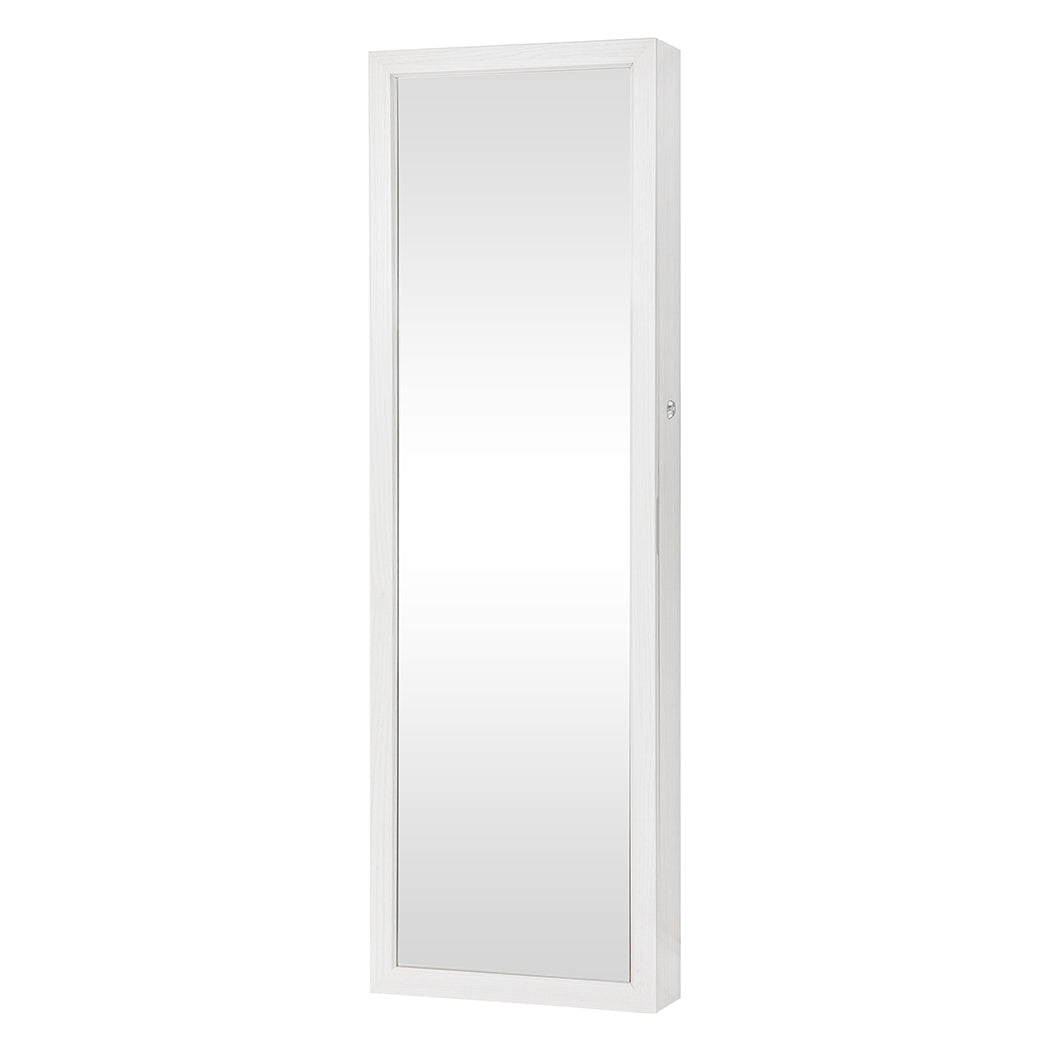 Veile Studios Levede 37Cm X 10Cm 120Cm Mirror Jewellery Cabinet Led White
