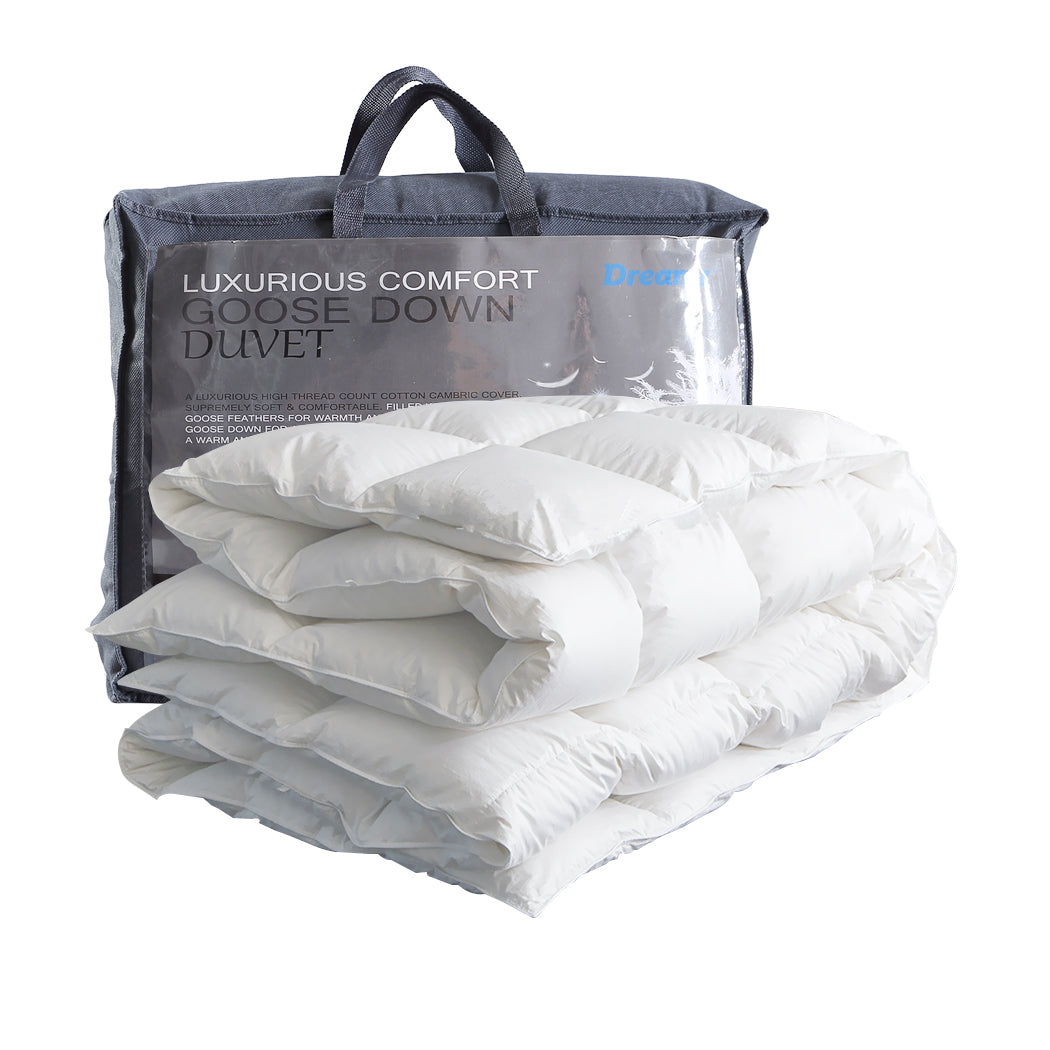 Dreamz 500Gsm All Season Goose Down White