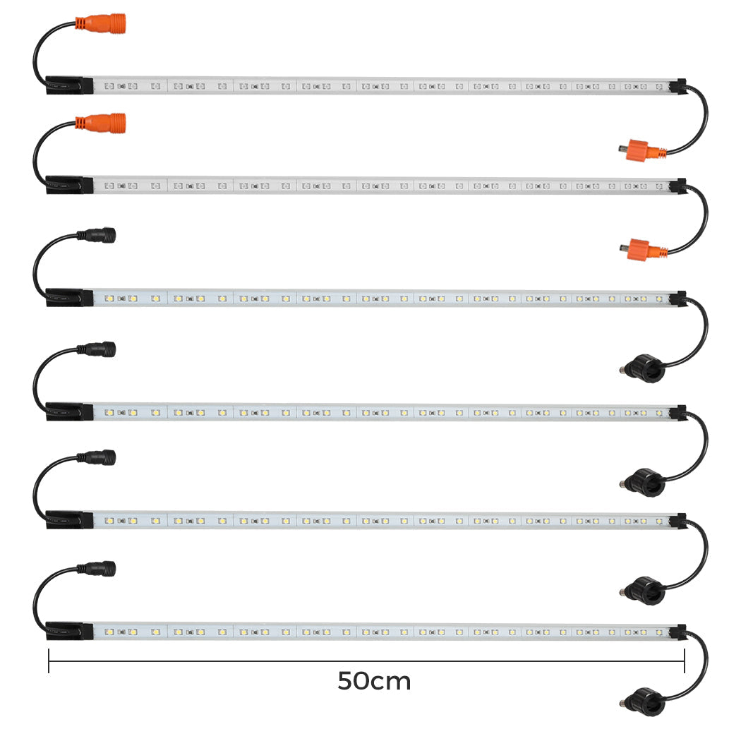 12V Led Strip Light Bar 6Pcs Waterproof