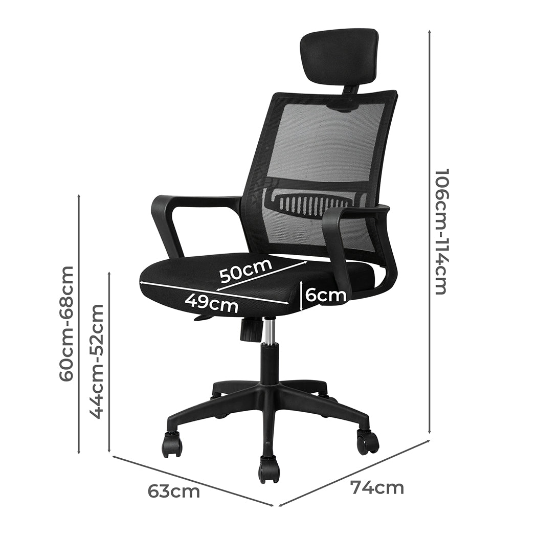 Office Chair Mesh Gaming Executive Black