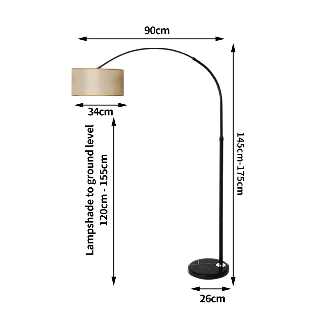 Emitto Modern Led Floor Lamp Reading Grey