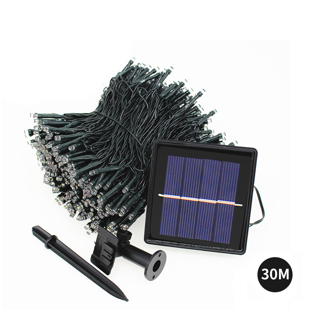 30M 300Led Solar Powered Fairy String Lights For Outdoor Garden Decor