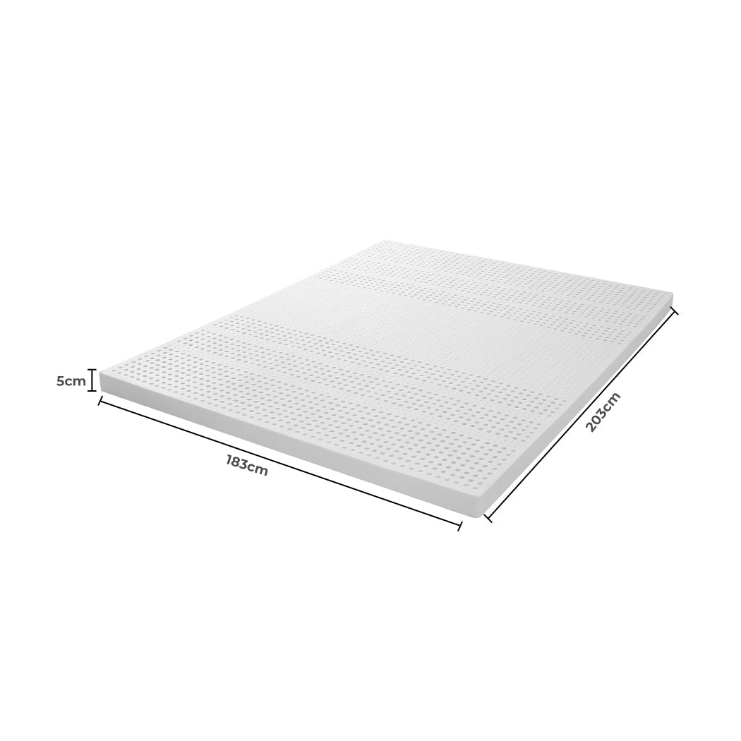 Dreamz Latex Mattress Topper King Natural