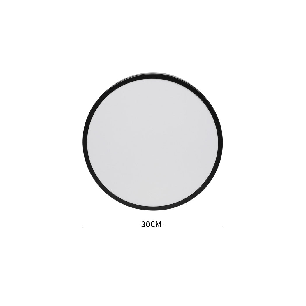 Emitto 3 Colour Ultra Thin 36W Led Ceiling Light 5Cm Black For Modern Home Illumination