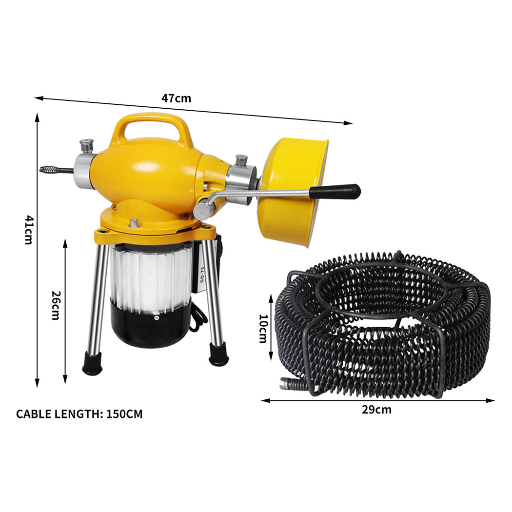 Traderight Drain Cleaner Machine Snake