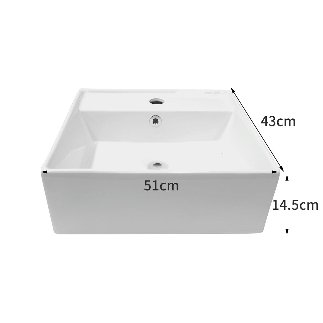 Ceramic Basin Bathroom Wash Counter Countertop Sink For