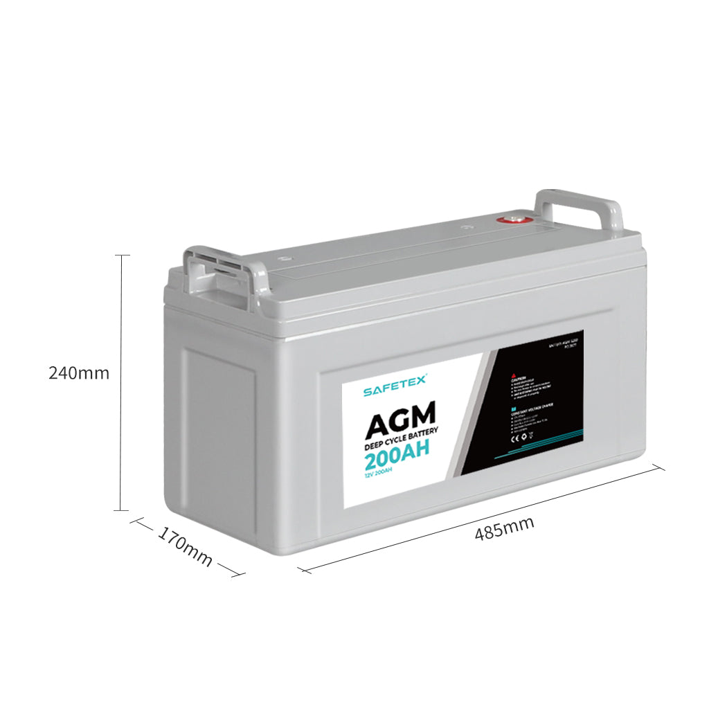 Safetex 12V 200Ah Agm Deep Cycle Lead
