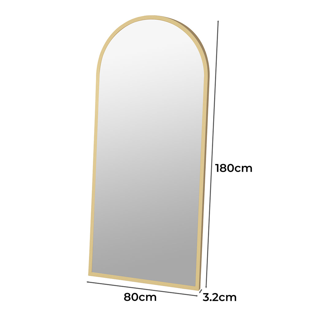 Floor Mirror Full Length Mirrors 1.8M Gold