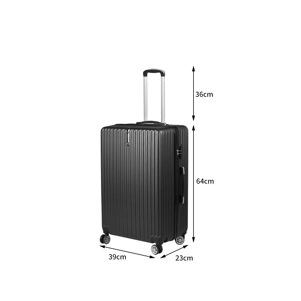 Slimbridge 24" Inch Luggage Suitcase Black