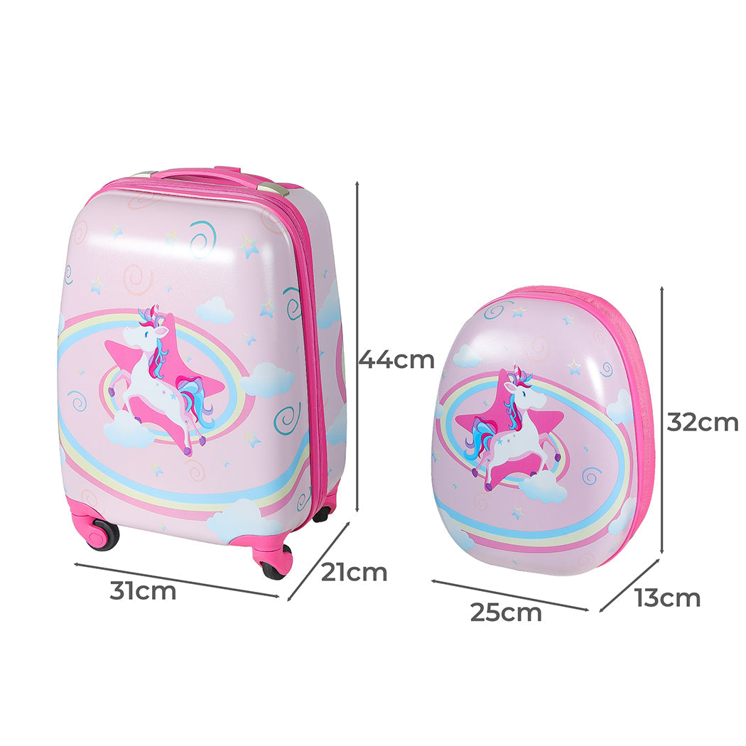 Bopeep 16''13'' 2Pcs Kids Luggage Backpack Set