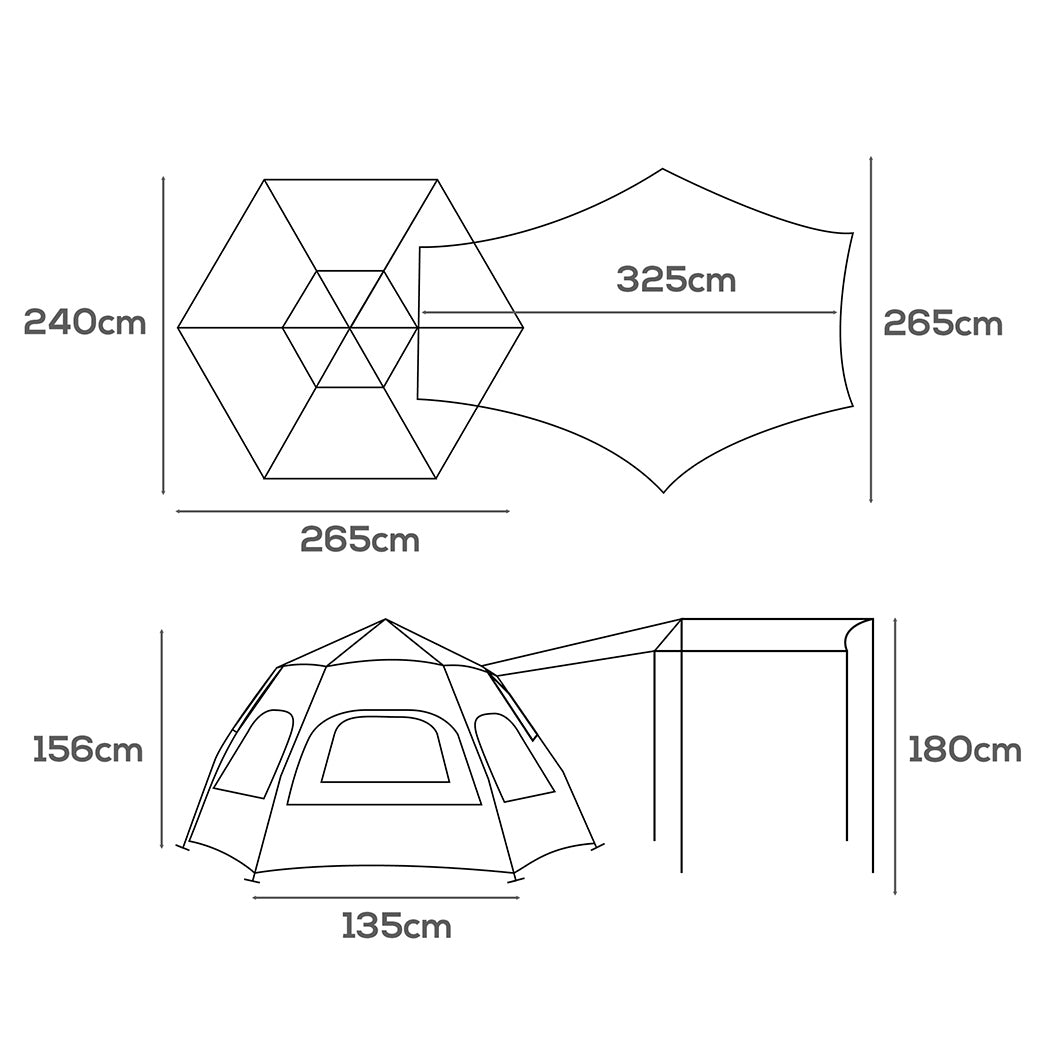 Mountview Instant Tent Pop Up Camping