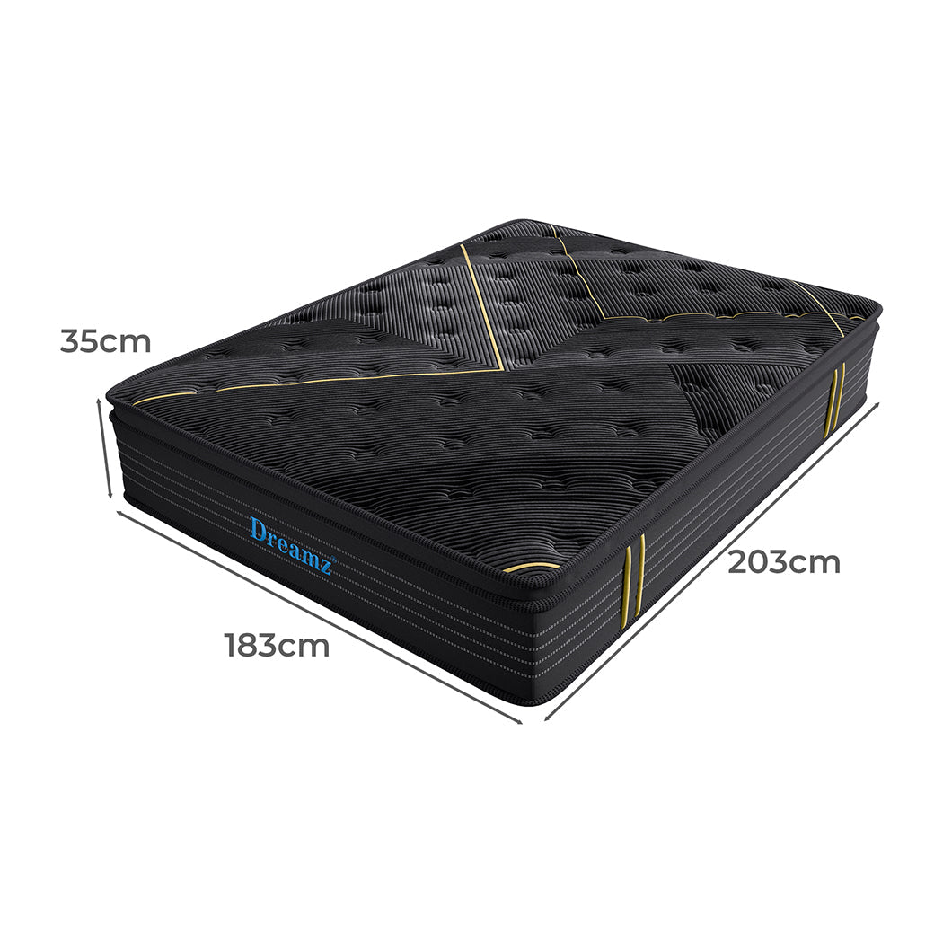 Dreamz Spring Mattress Bamboo Euro Top Double
