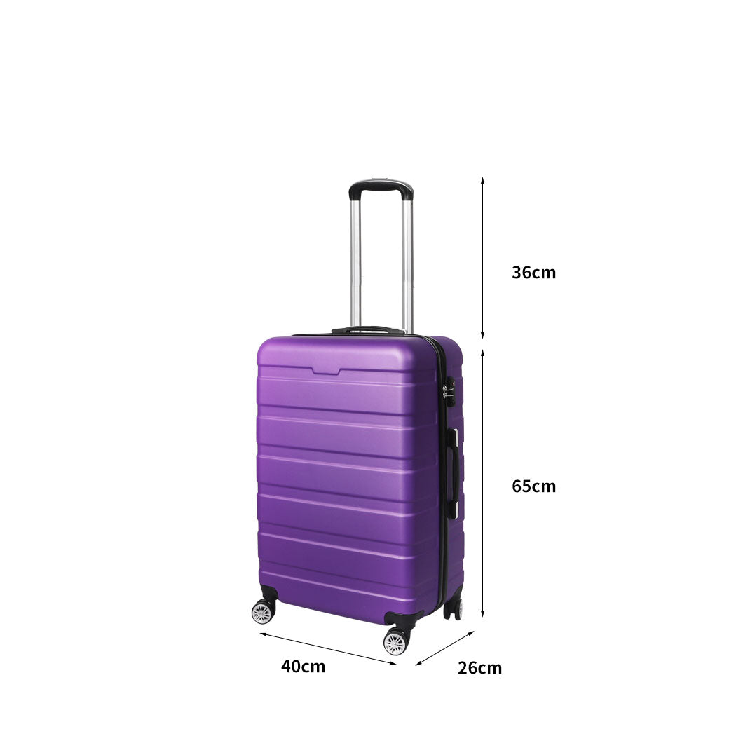 Slimbridge 24" Luggage Case Suitcase Black Inch