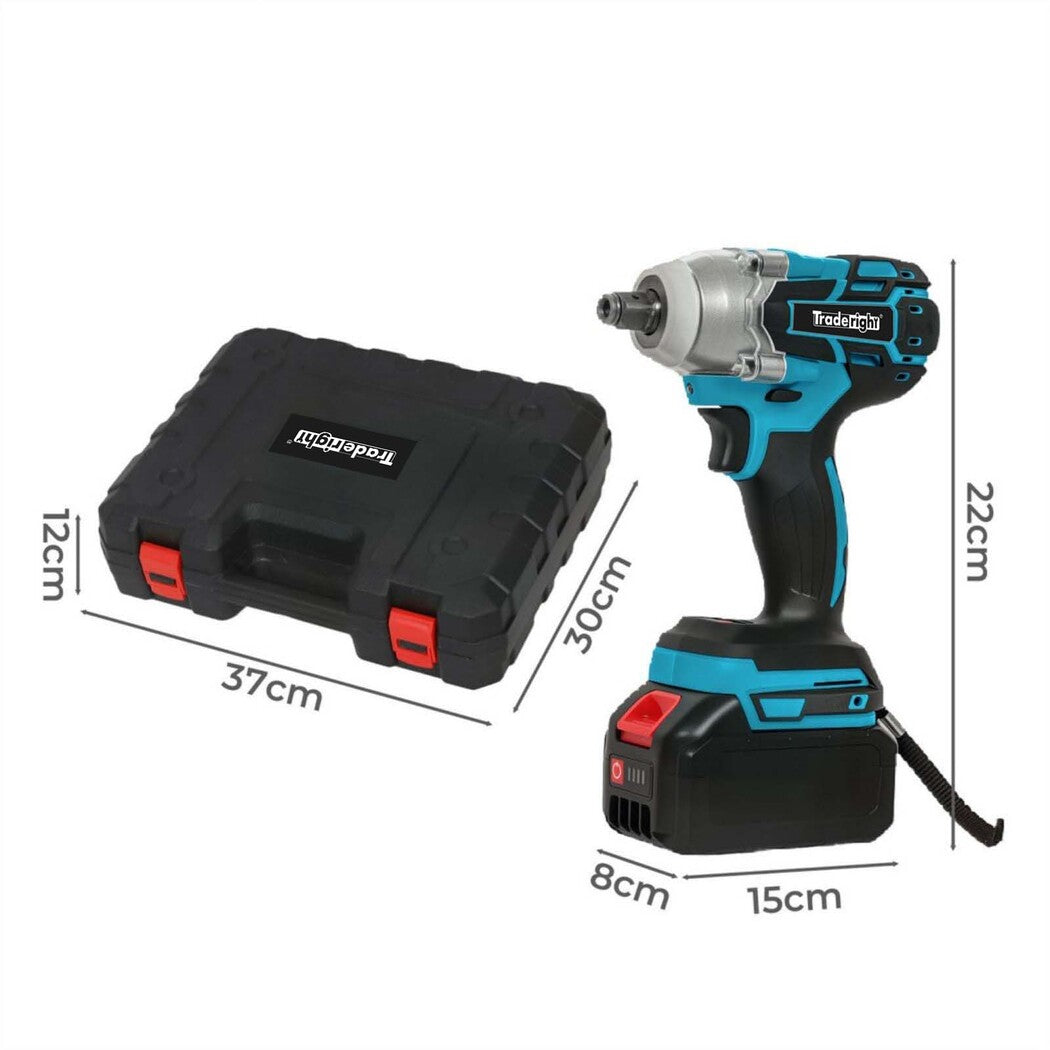 Traderight Impact Wrench 21V Cordless73pcs550nm 2X4.0Ah