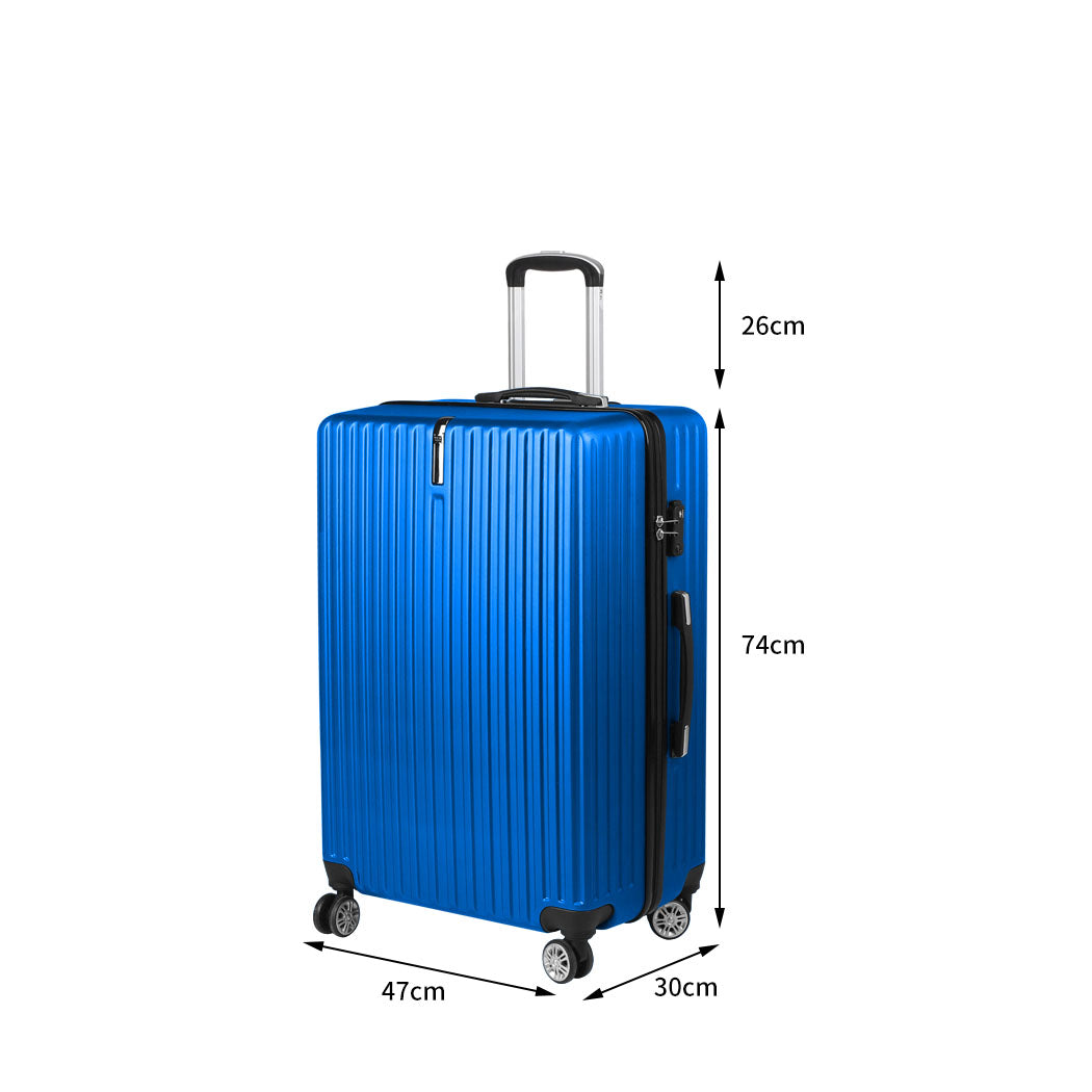 Slimbridge 28" Inch Luggage Suitcase Blue