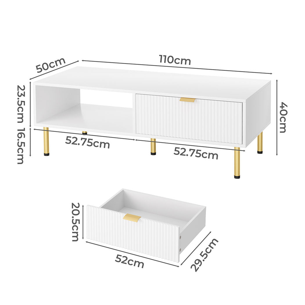 110Cm Coffee Table For Modern Living Room Stylish And Functional Centerpiece