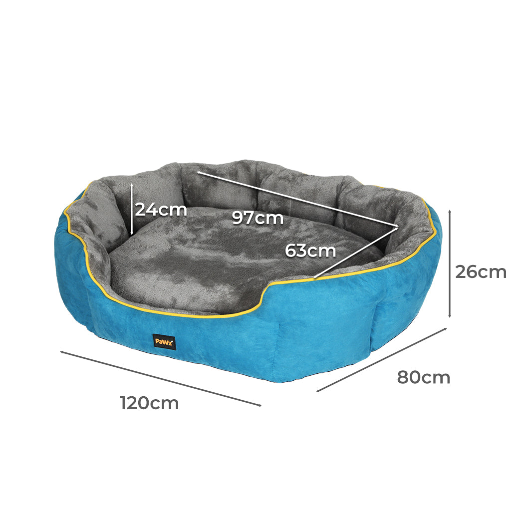 Pawz Electric Pet Heater Bed Heated Xl Blue Large
