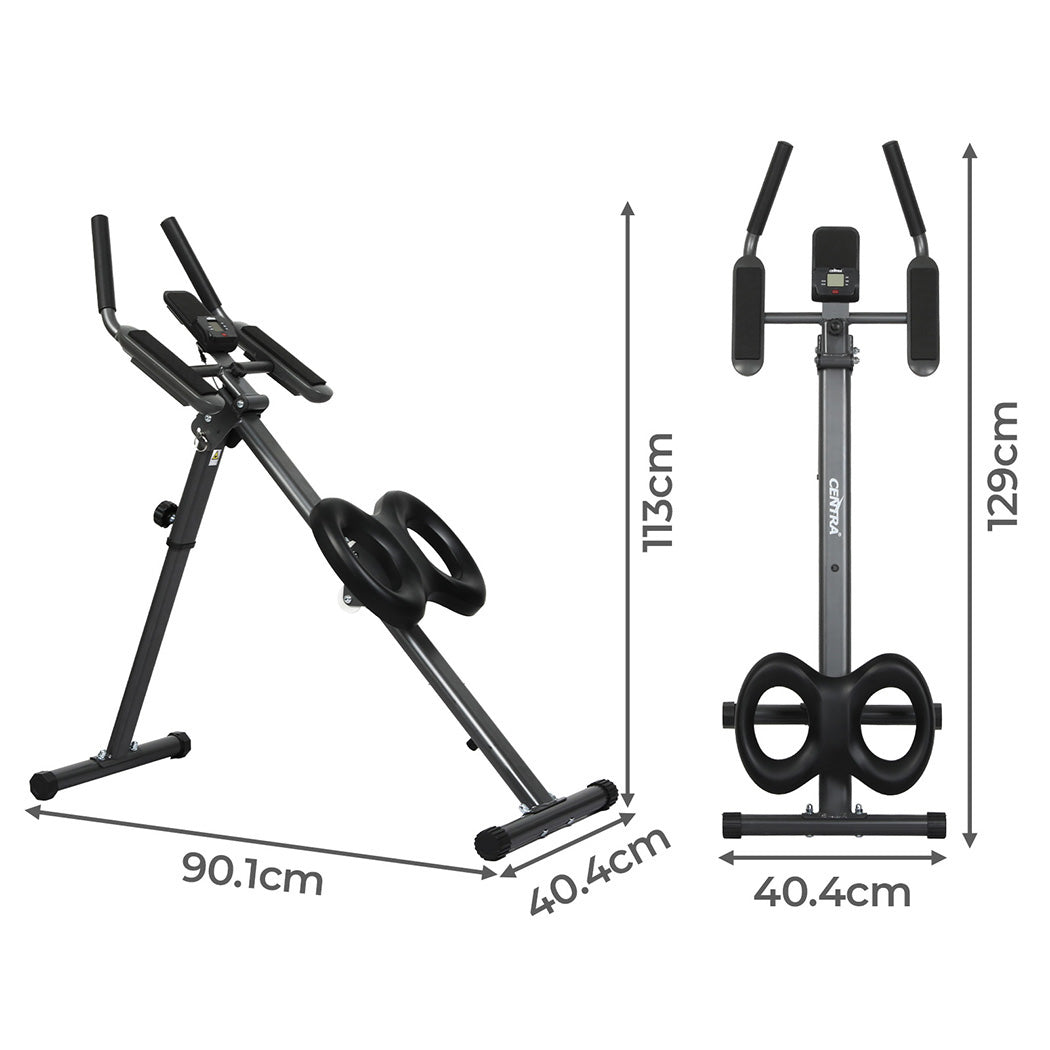 Centra Foldable Adjustment Ab Machine Black