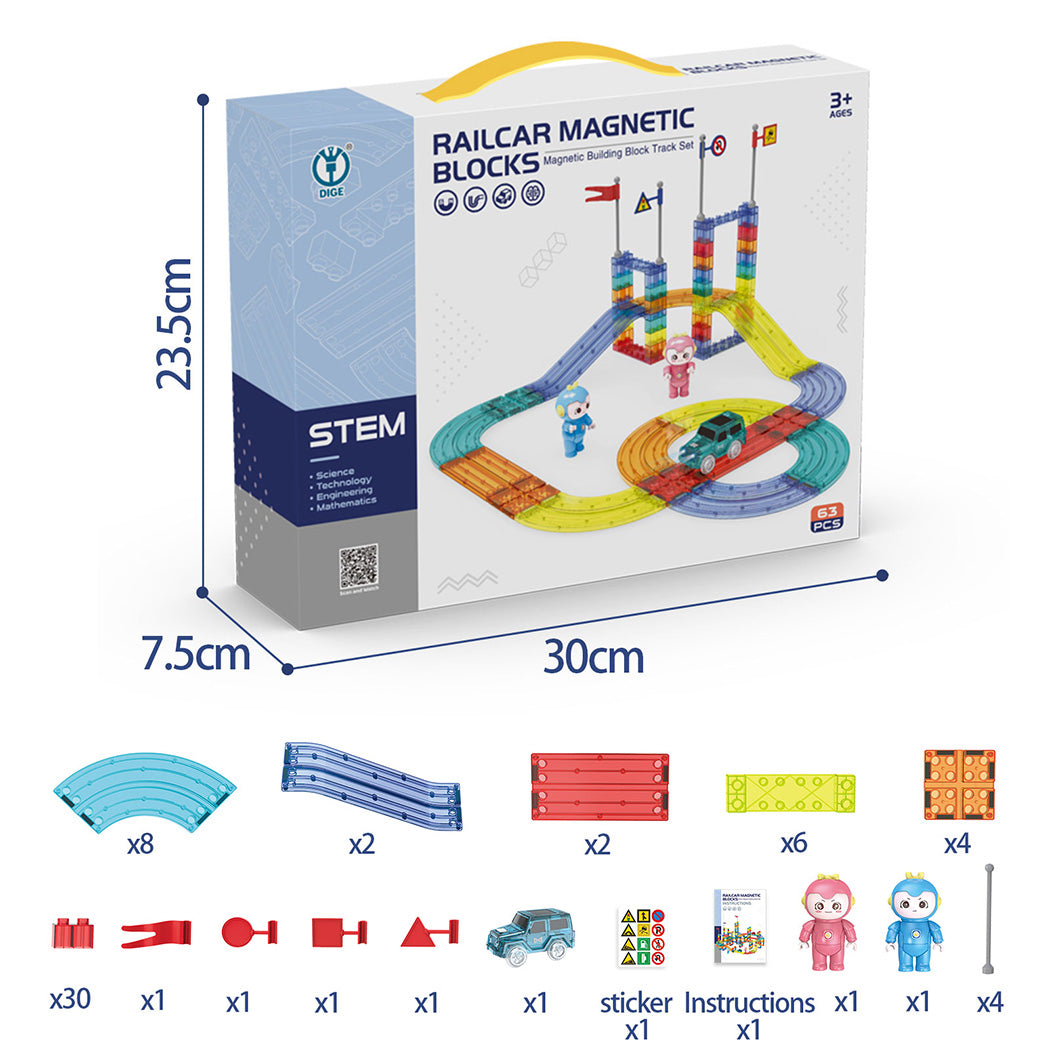 1 Sets of Hod Health & Home Kids Magnetic Tiles Blocks One Size