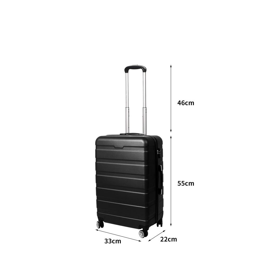 Slimbridge 20" Carry On Luggage Case Black Inch