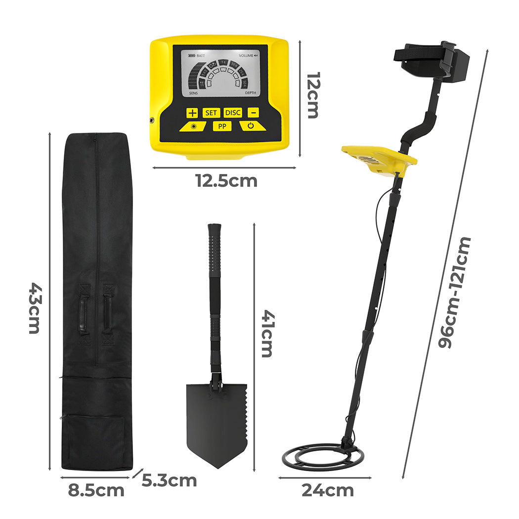 Traderight Metal Detectorwaterprooflcd Display24cm Coil