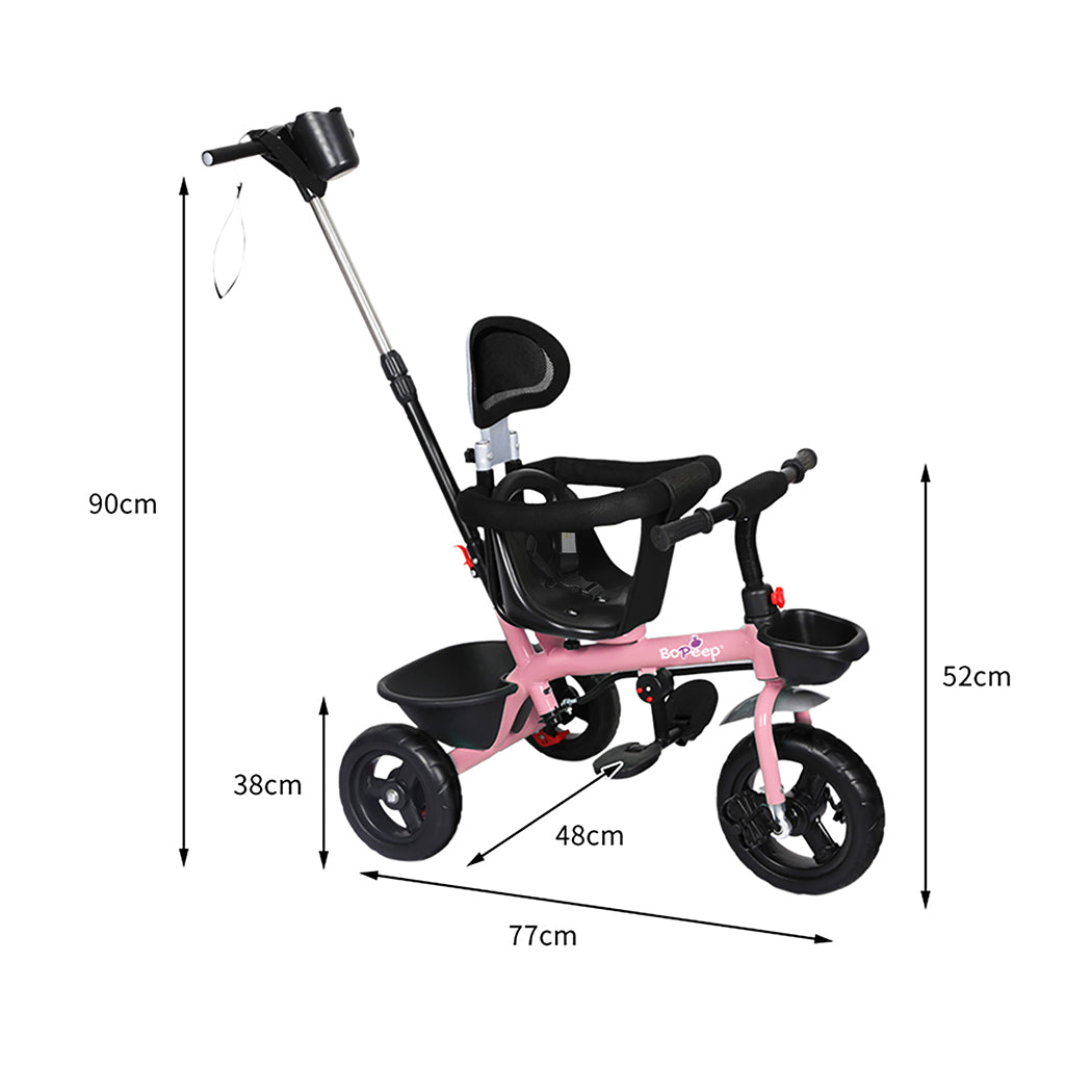 Bopeep Kids Tricycle Ride On Trike Toddler Pink
