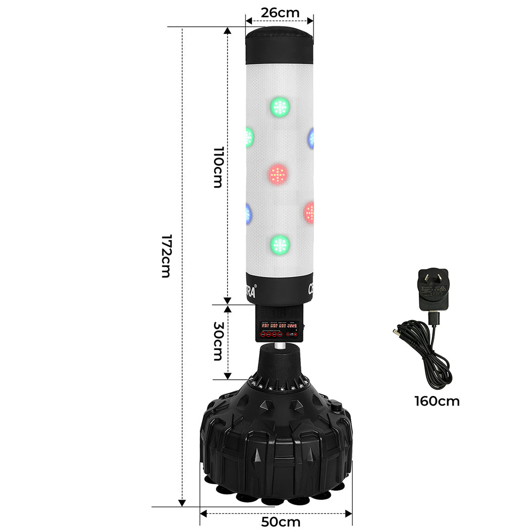 Punching Boxing Bag Stand Electronic Counter Music Led Kick Gym Traning