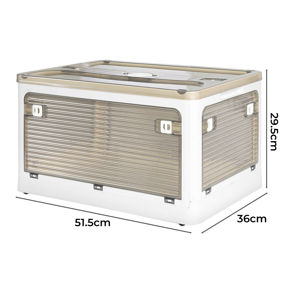 55L Storage Boxes Stackable Container Medium