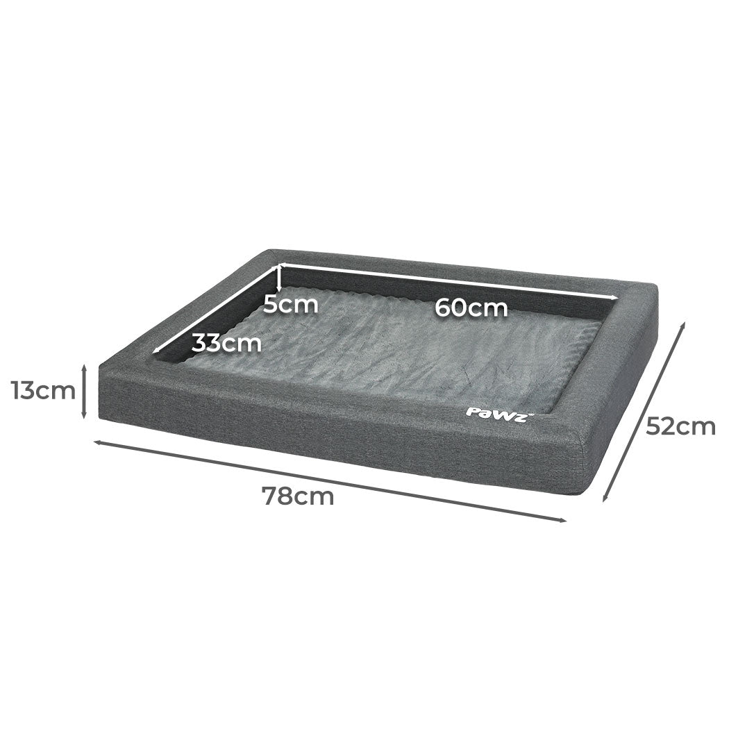Pawz Memory Foam Pet Bed Calming Dog Medium