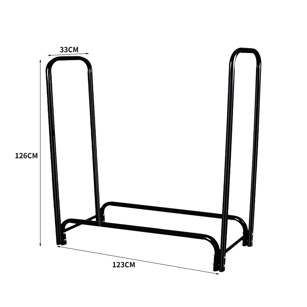 Firewood Rack Holder 4Ft Fireplace Tool